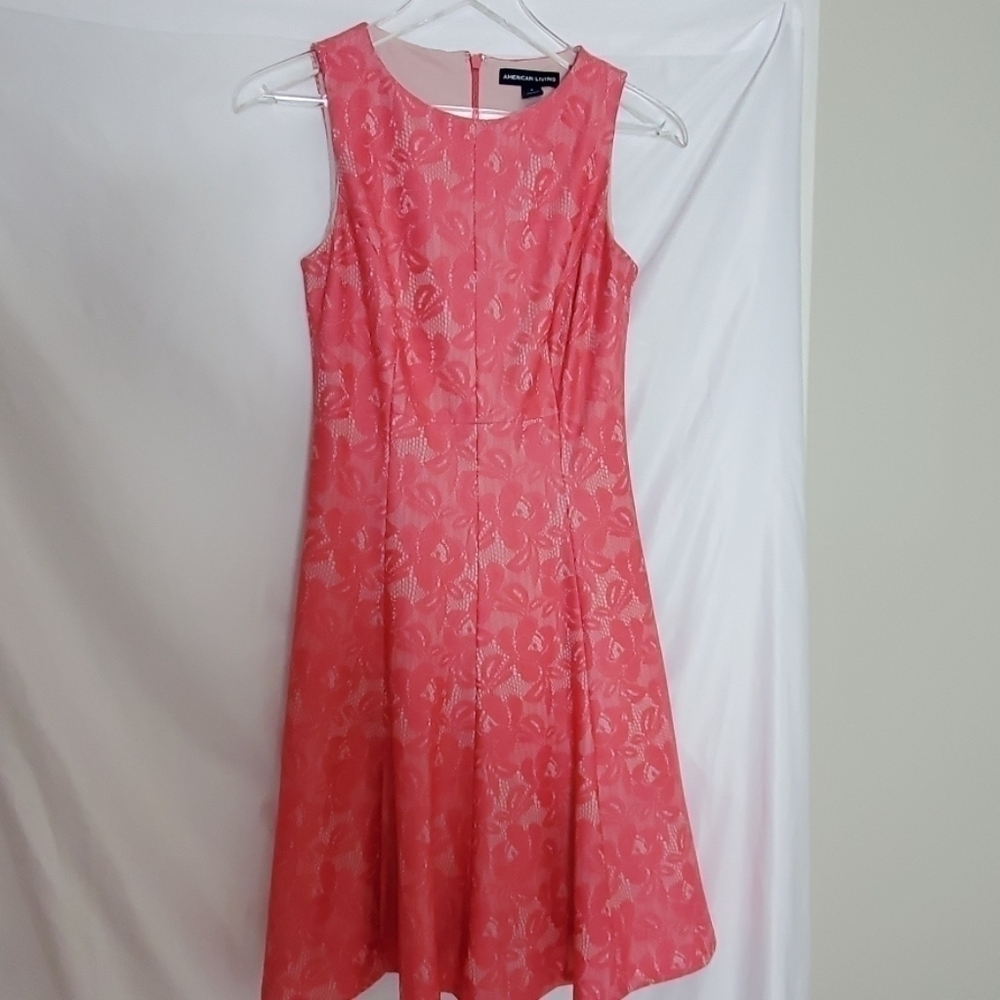 American Living Pink and  Cream dress. Size 4